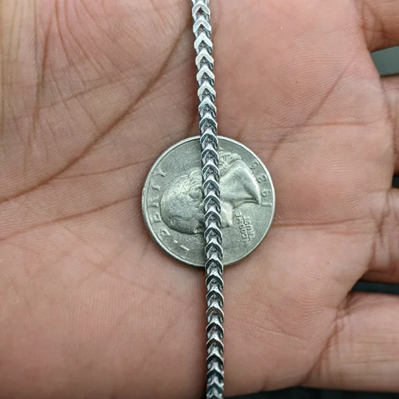 925 Sterling silver Franco chain